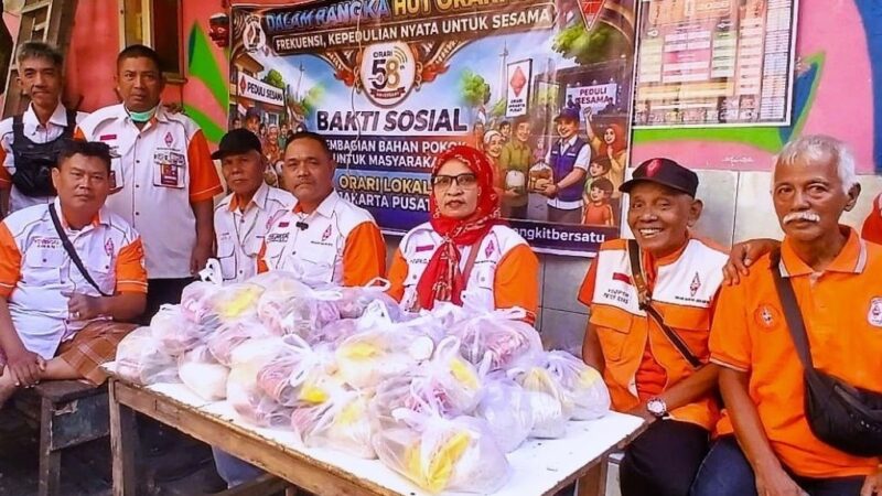ORARI Lokal Jakarta Pusat Tebar Kepedulian di HUT ORARI ke-58